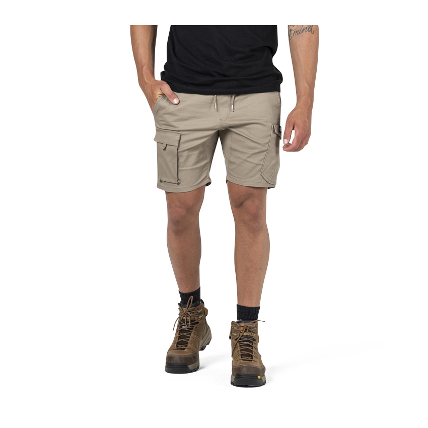 Caterpillar Diesel - Mens Work Shorts - Khaki - NZ (376KWDFXY)